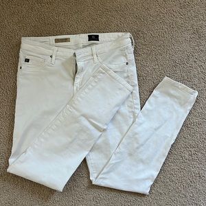 AG Adriano Goldschmied white jeans
